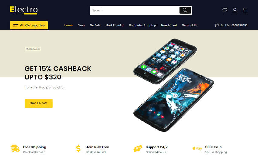 Shop Mania - Electronic Store WooCommerce Theme