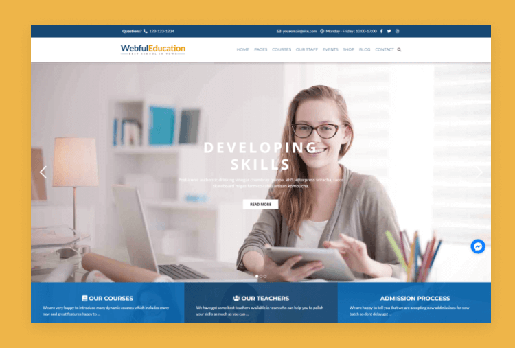 Education WordPress Theme - EduBox