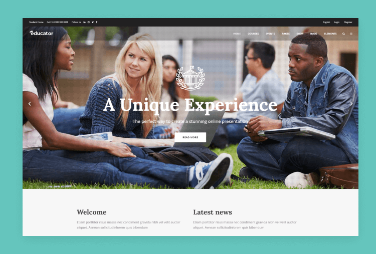 Educator – An Education and Learning Management System Theme