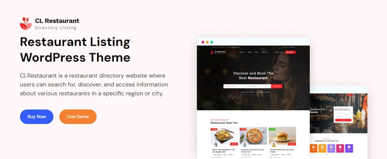 CLRestaurant – Restaurant Directory WordPress Theme