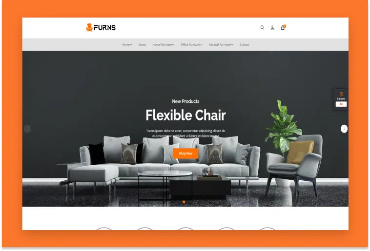 Furns – React eCommerce Template for Furniture Shop Website