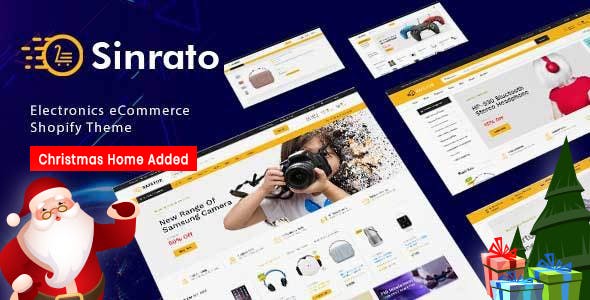 Sinrato Electronics Industry Shopify Theme