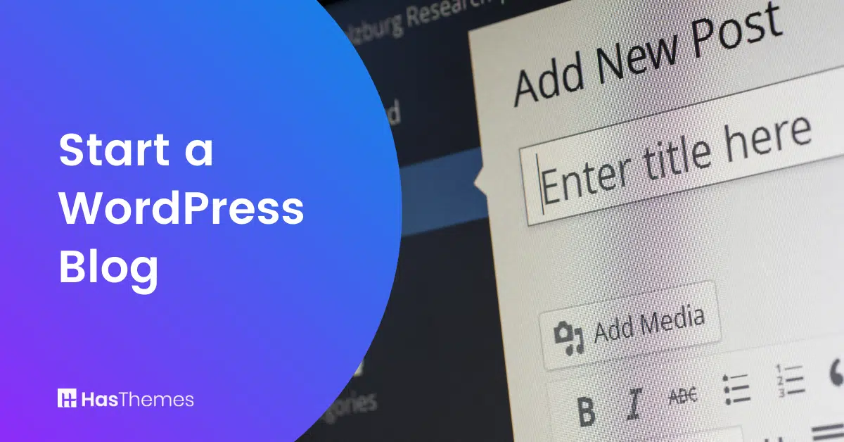 Start a WordPress blog