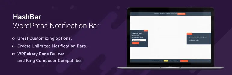 HashBar WordPress Notification Bar