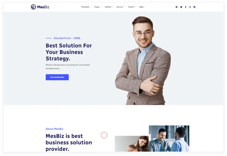 MesBiz - Multipurpose Business HubSpot Theme