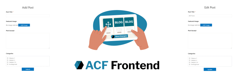 ACF Form Add Edit Posts Pages
