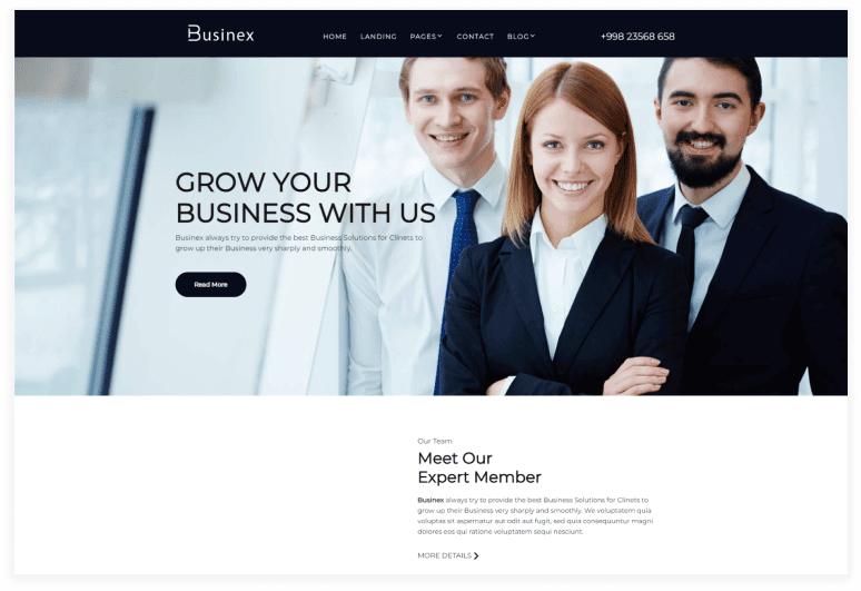 Businex Corporate HubSpot Theme
