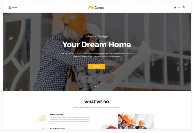 Conse Building HubSpot Theme