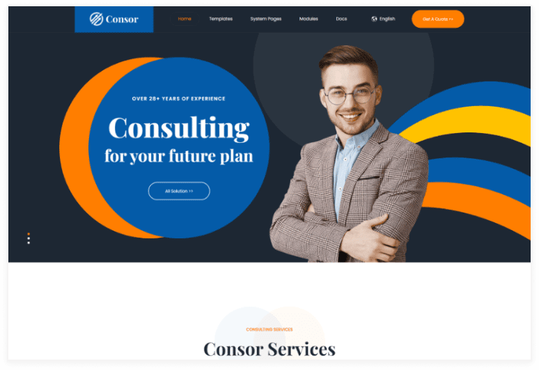 Consor Consulting Business HubSpot Theme