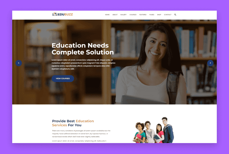 Edubuzz - Education HTML Template