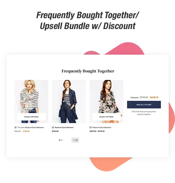 Upsell feature in the Ella Shopify theme