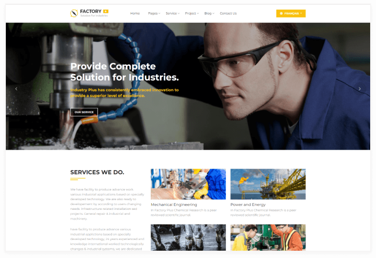 Factory Plus Industrial Business HubSpot Theme