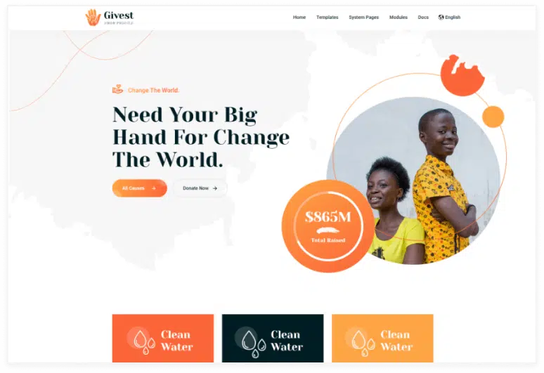 Givest Non Profit HubSpot Theme