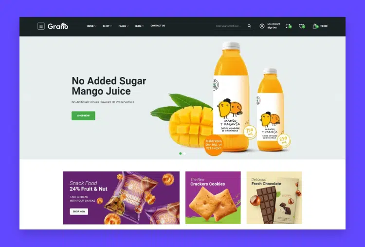Grano - Organic & Food Responsive Bootstrap 5 Template