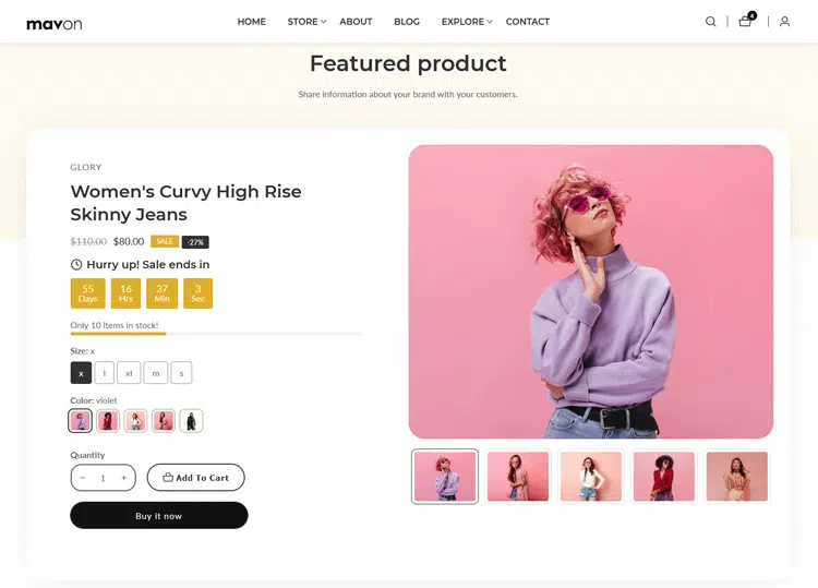Mavon Shopify Theme