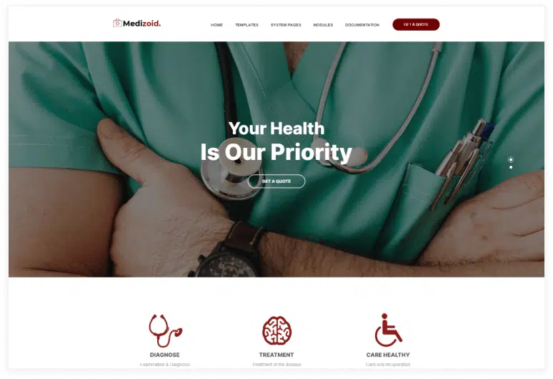 Medizoid Health Care HubSpot Theme