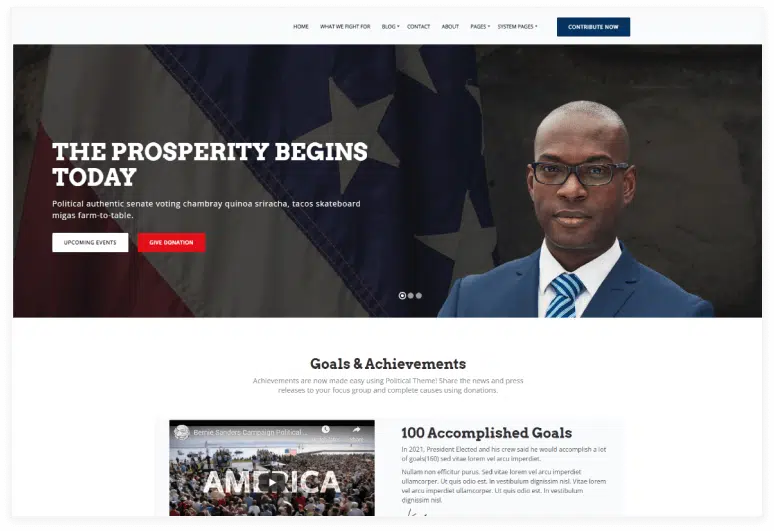 PoliticalHB Campaign Election HubSpot Theme