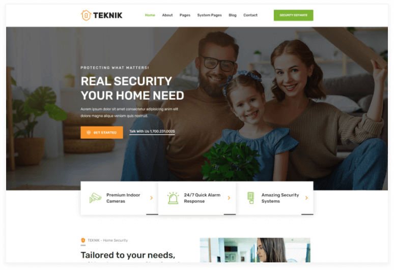 Teknik Security and Home Automation Hubspot Theme