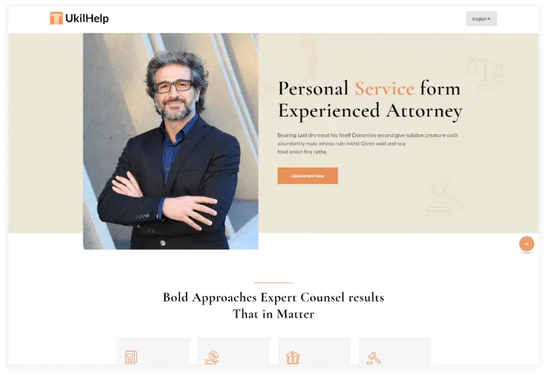 Ukilhelp Lawyer and Law HubSpot Theme