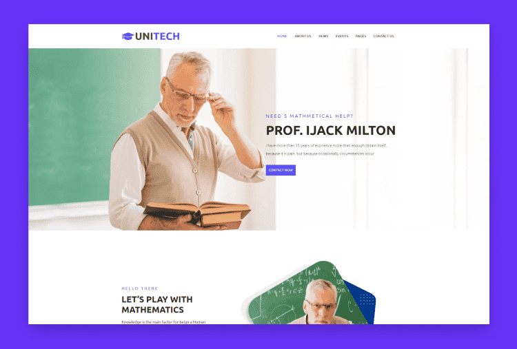 Unitech - Education HTML Template