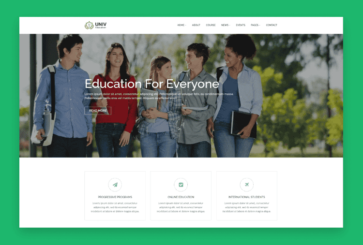 Univ – Education HTML5 Template