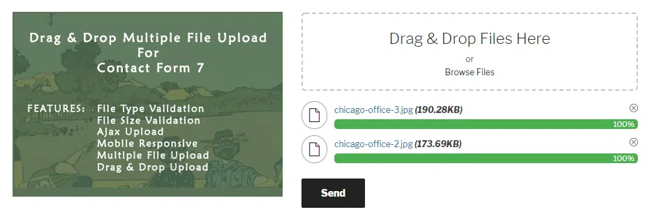 Drag and Drop Multiple File Upload Contact Form 7