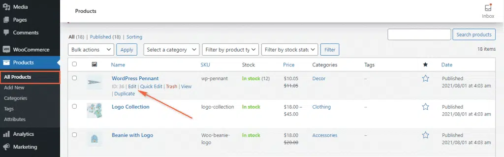 Woolentor specific product edit