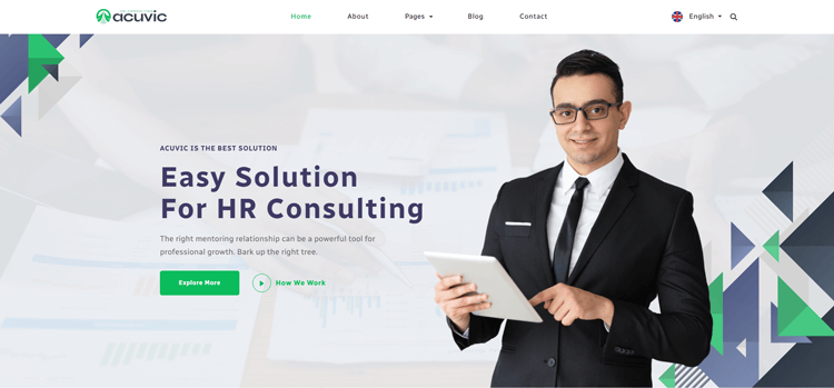 Acuvic Consulting Website Template