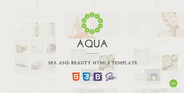 Aqua Spa and Beauty HTML5 Template