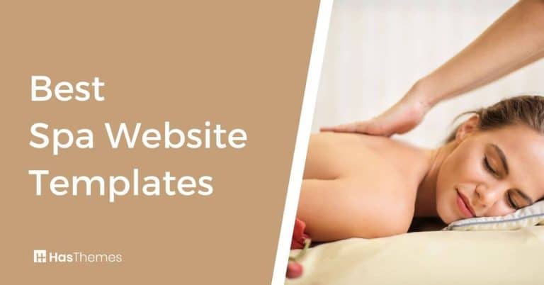 best spa website templates