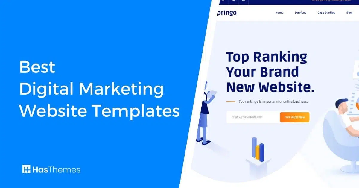 digital marketing website templates