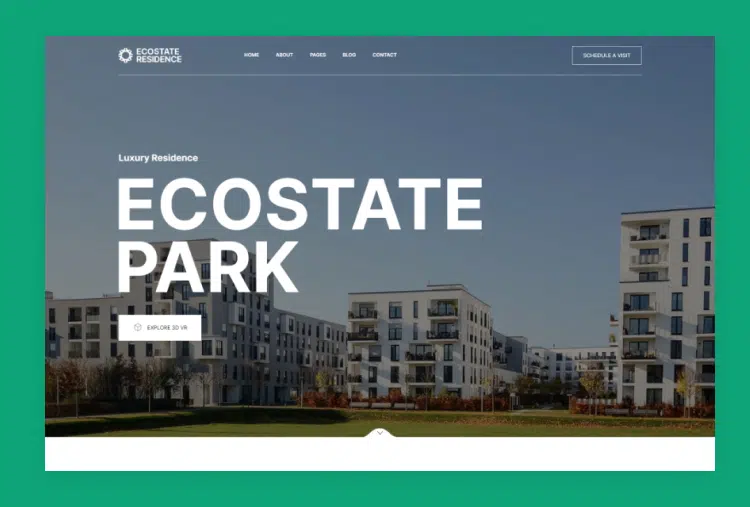 Ecostate - React Single Property Website Template
