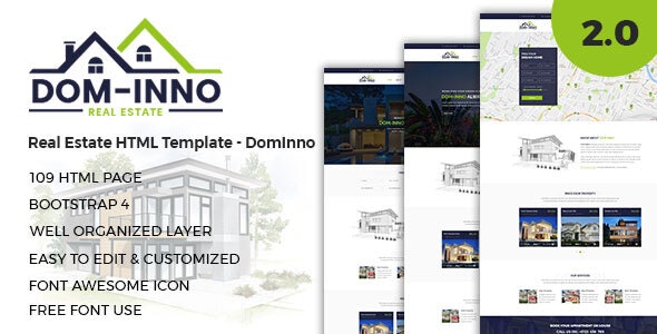 Dominno – Real Estate HTML Template