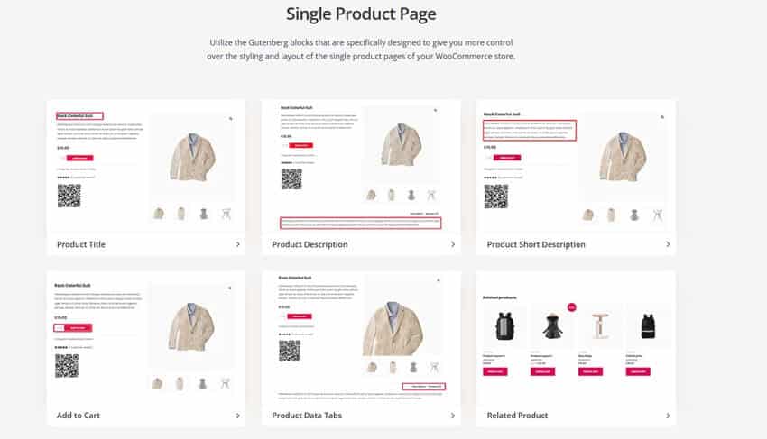 Single Product Page Blocks