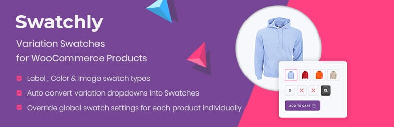 Swatchly – WooCommerce Variation Swatches for Products (product attributes: Image swatch, Color swatches, Label swatches)