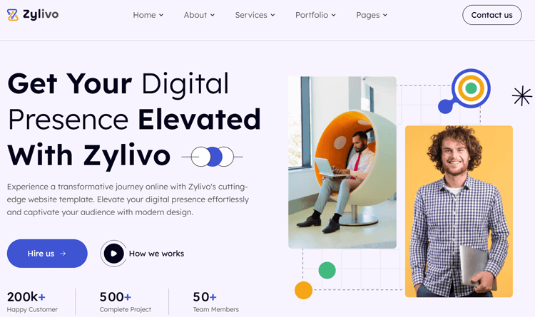 Zylivo Creative Design Agency Template