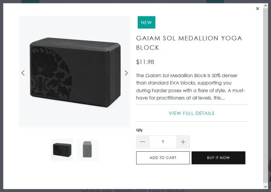 Quick Shop of turbo theme