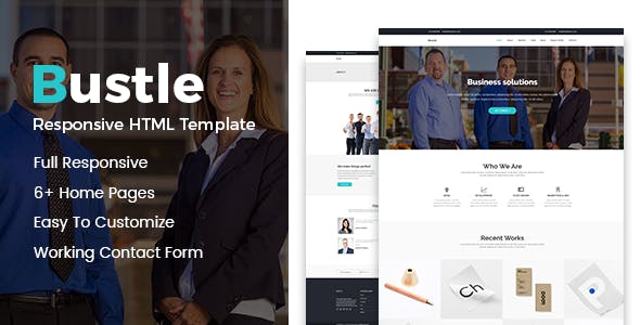 Bustle Corporate Business Bootstrap Template