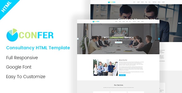 Confer Business Consulting HTML Template