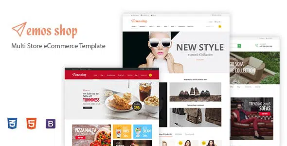 Emos Electronics Fashion Shop eCommerce HTML Template