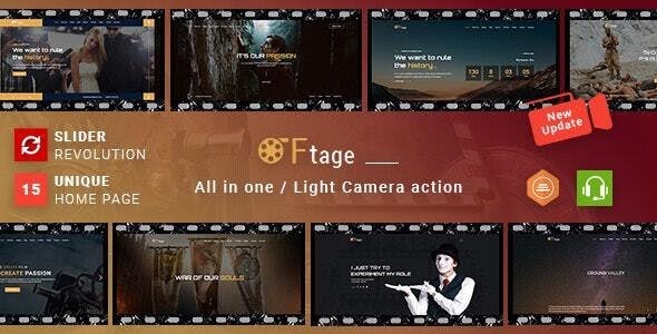 Ftage – Filmmaker, Movie Production & Film Studio WordPress Theme
