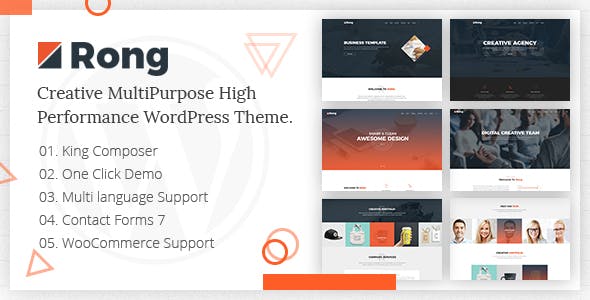 Rong – MultiPurpose Creative WordPress Theme