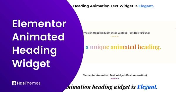 Elementor Animated Heading Widget