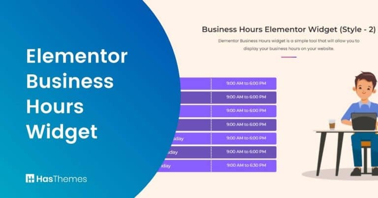 Elementor Business Hours Widget