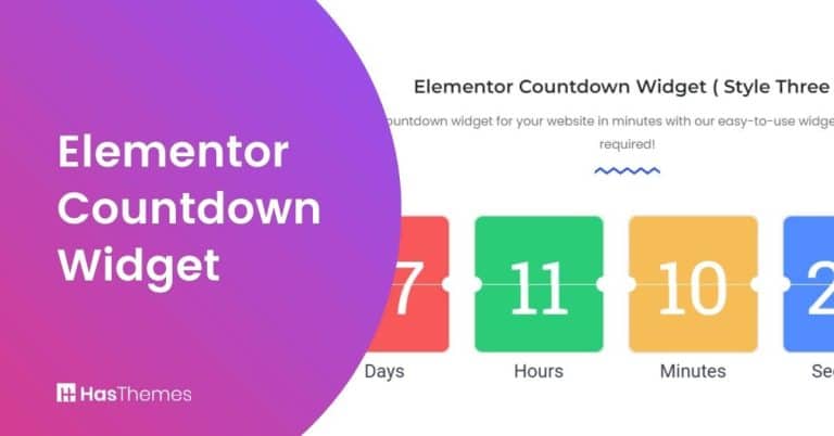 Elementor Countdown Widget