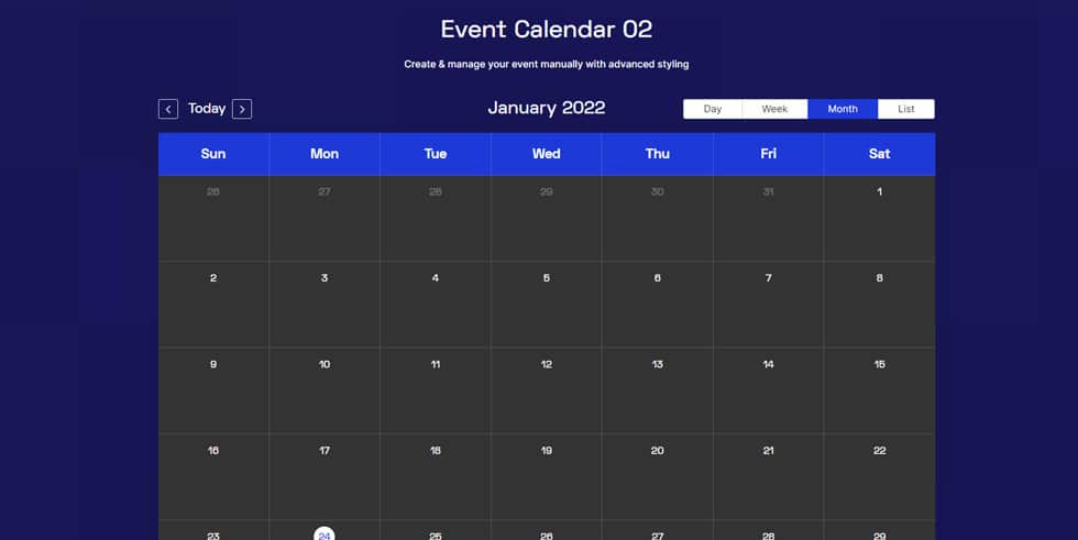 Move Addons Event Calendar