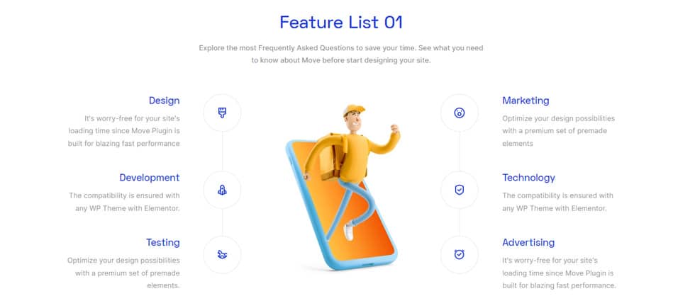 Feature List Widget by Move Addons