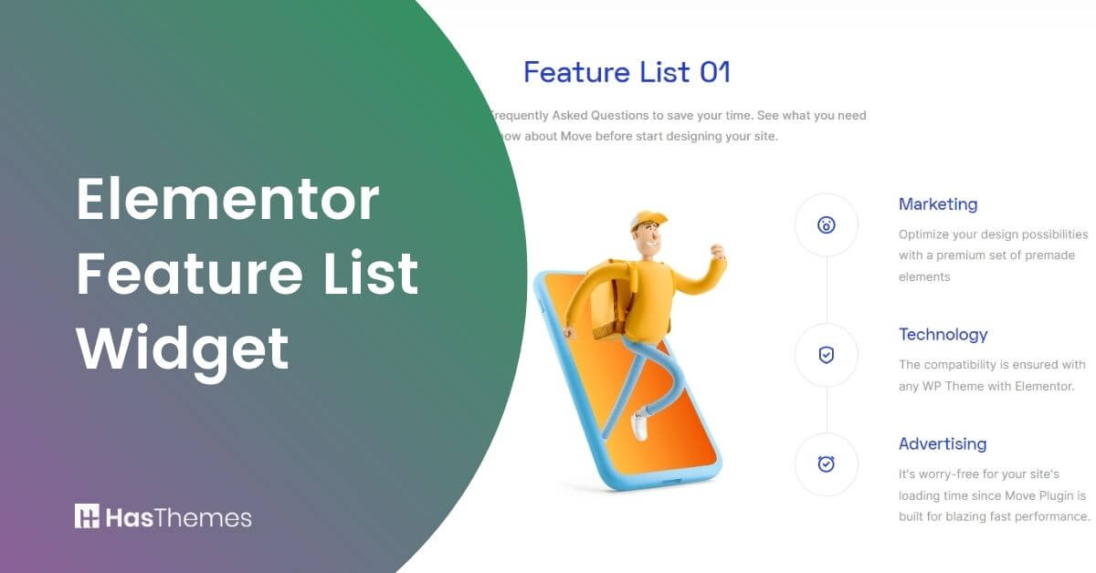 Elementor Feature List Widget
