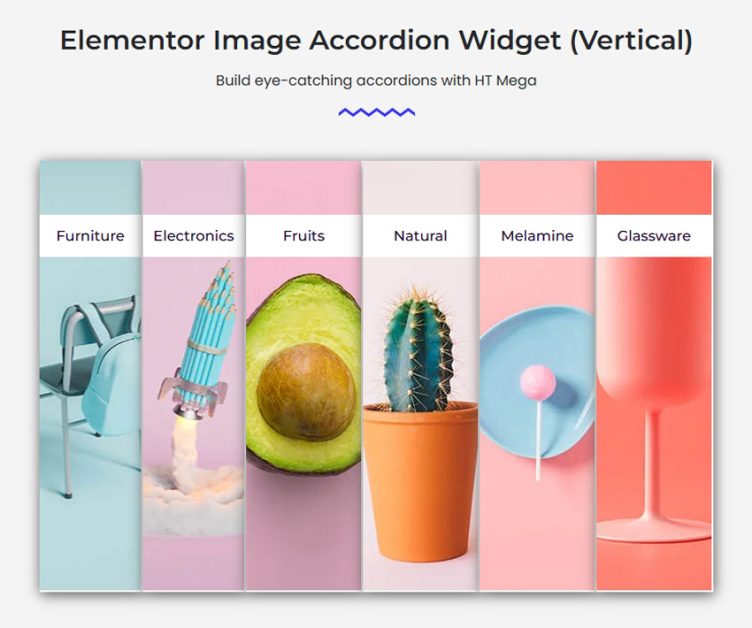 Elementor Image Accordion WIdget by HT Mega
