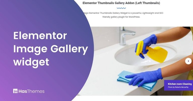 Elementor Image Gallery widget